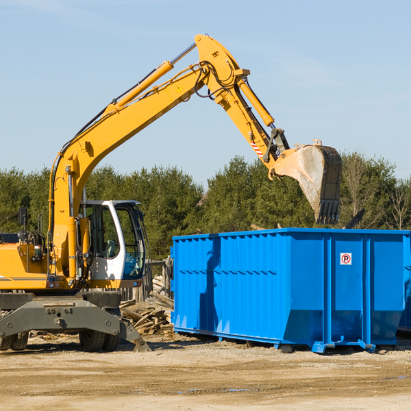 can i choose the location where the residential dumpster will be placed in Roswell